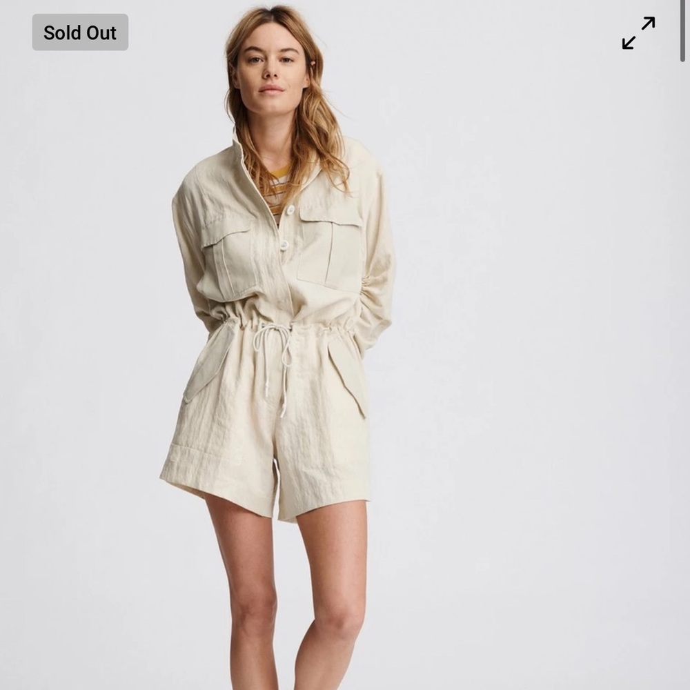 Rag & Bone safari cargo shorts suit